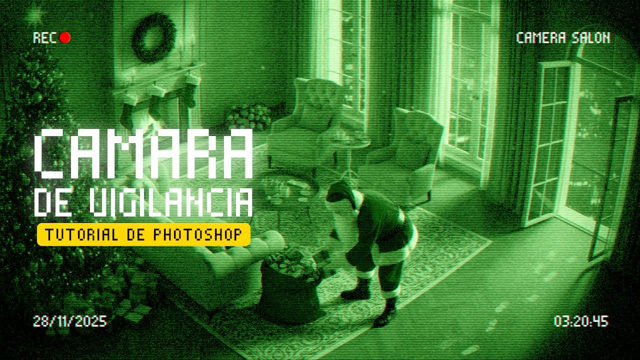 Efecto de Cámara de Vigilancia en Photoshop: Tutorial Fácil y Rápido para Principiantes