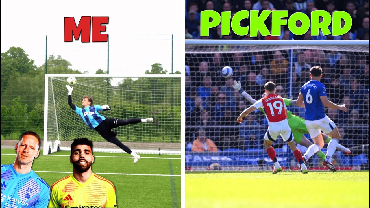I RECREATED THE BEST SAVES FROM THE PREMIER LEAGUE 24/25 SEASON ft Pickford & Raya
