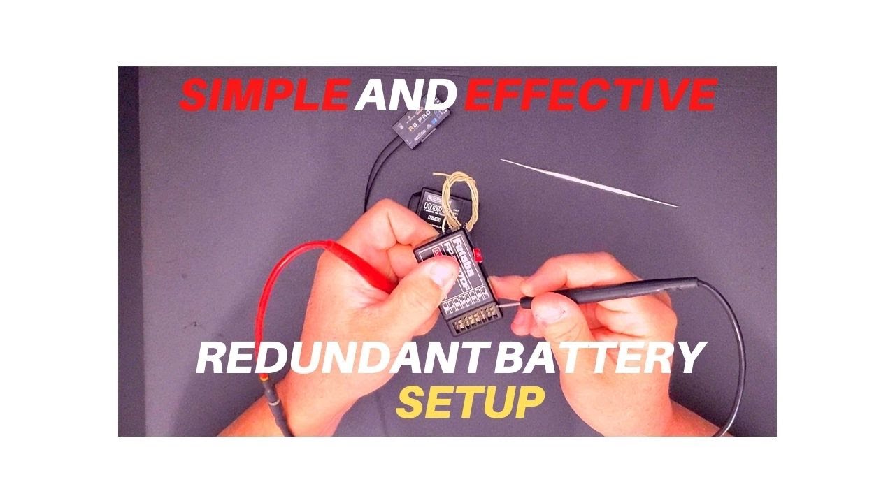 Redundant RC Aircraft Systems: Simple and effective redundant battery setup.