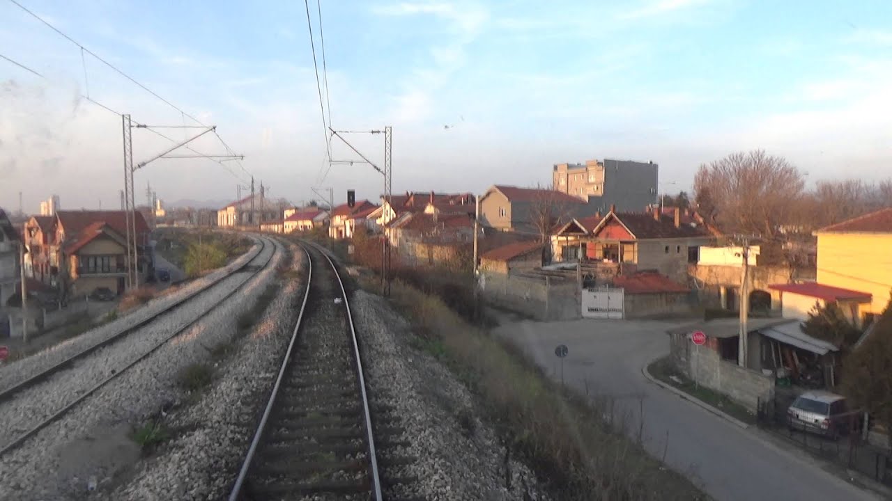 Train Driver's view: railroad in Serbia from Niš to Crveni Krst - SERBIAN RAILWAYS