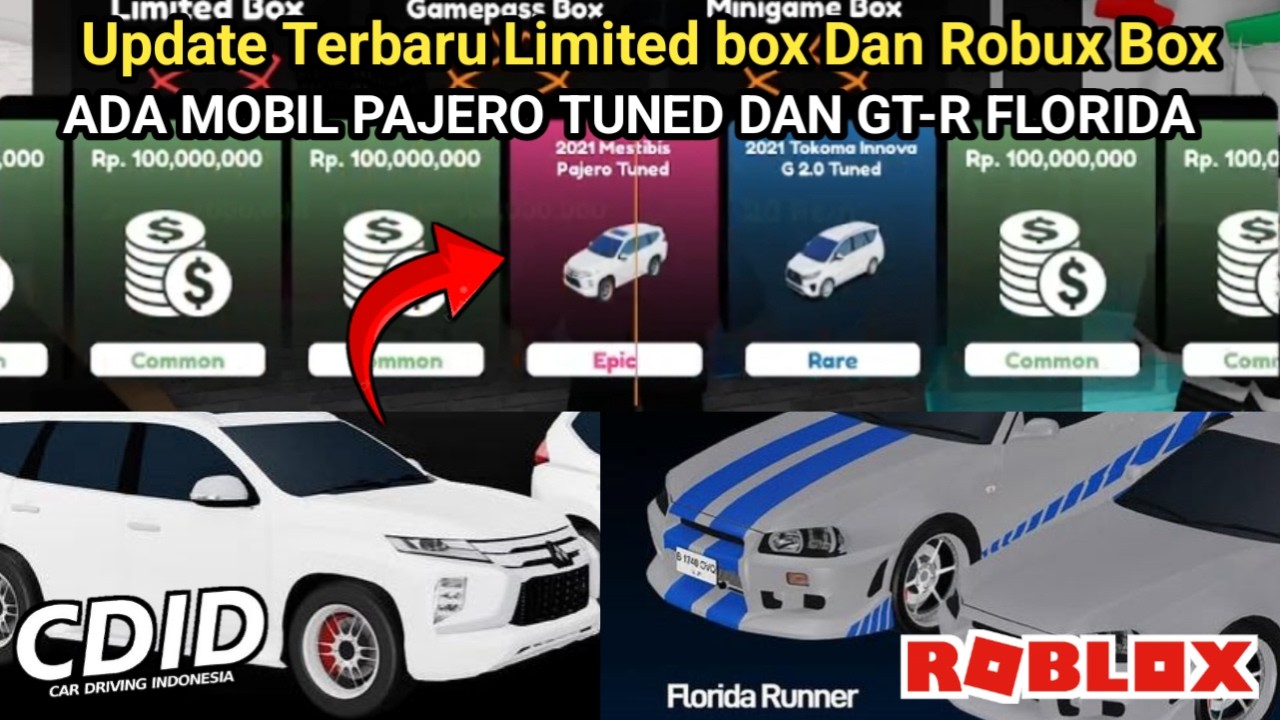 Latest Limited Box CDID Update: Pajero Tuned Car | Roblox Car Driving Indonesia