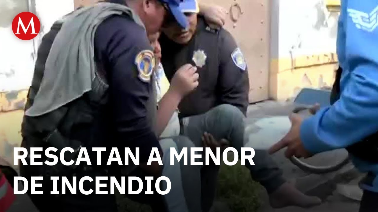 Rescatan a niño intoxicado durante incendio en Iztacalco HOY 15 de agosto