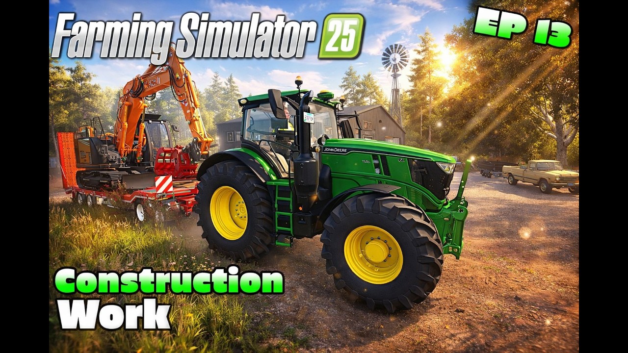 FS25 -EP13 🚧 Excavator Volvo EWR150E #silverrunforest #construction