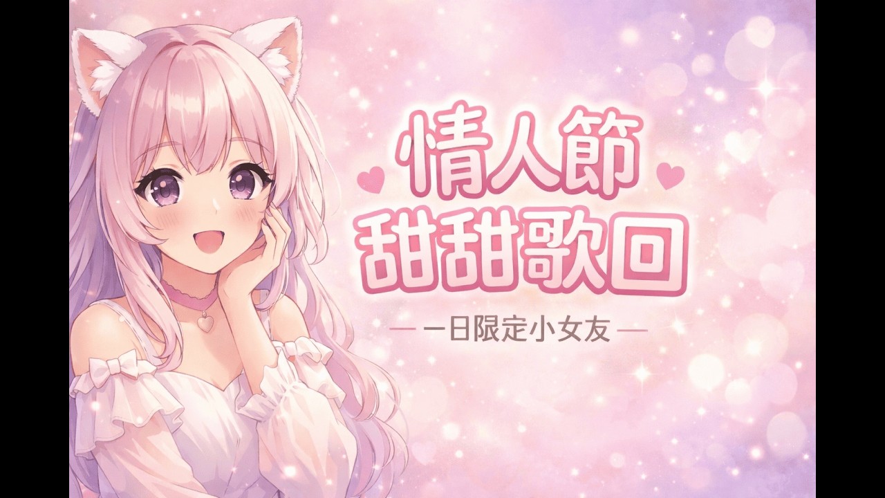 【情人節歌回】晚一天的甜，也想唱給你 💝 #初見歡迎 #降落歡迎