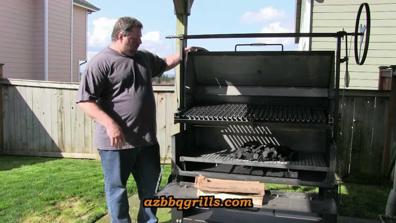 SmokingPit.com - Burn in and Seasoning the Scottsdale Wood fired Pit by Arizona BBQ Outfitters