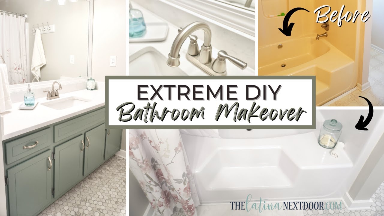 🛁 DIY BATHROOM REMODEL | DIY RENOVATION START TO FINISH