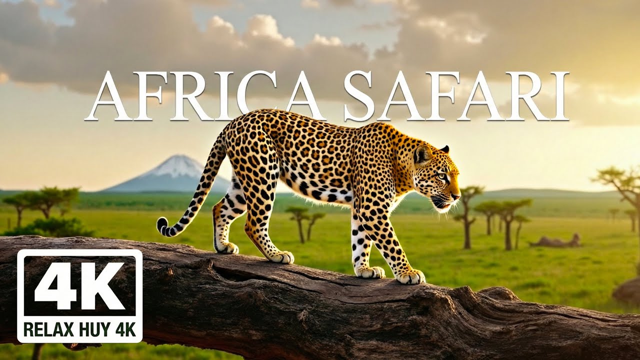 African Wildlife 4K – Scenic Relaxation Film With Calming Music | Life on the Savanna