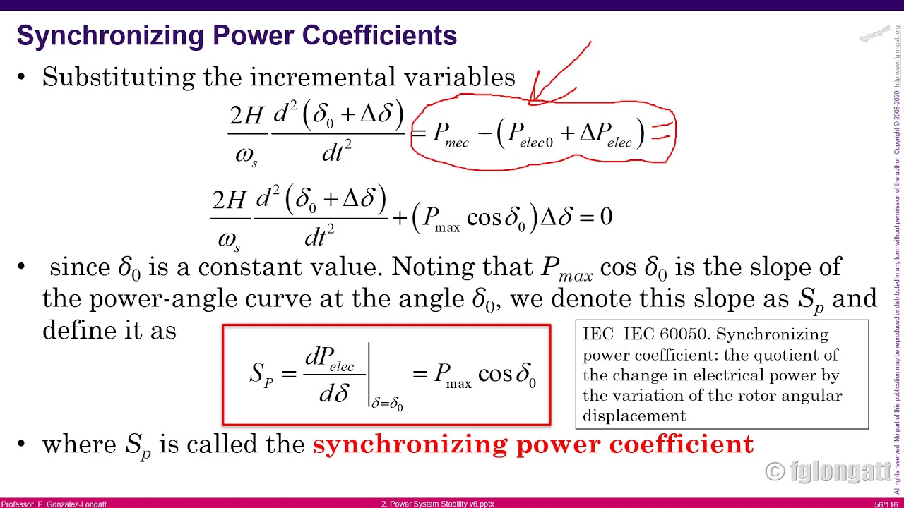 Class 4  Intro Power System  Stability PART IV