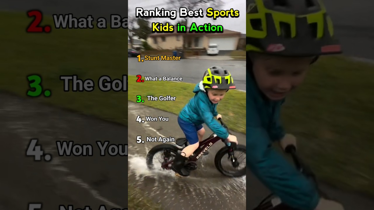 Sports Kids in Action #ranking #funny #tiktok #kids #memes #usa #shorts