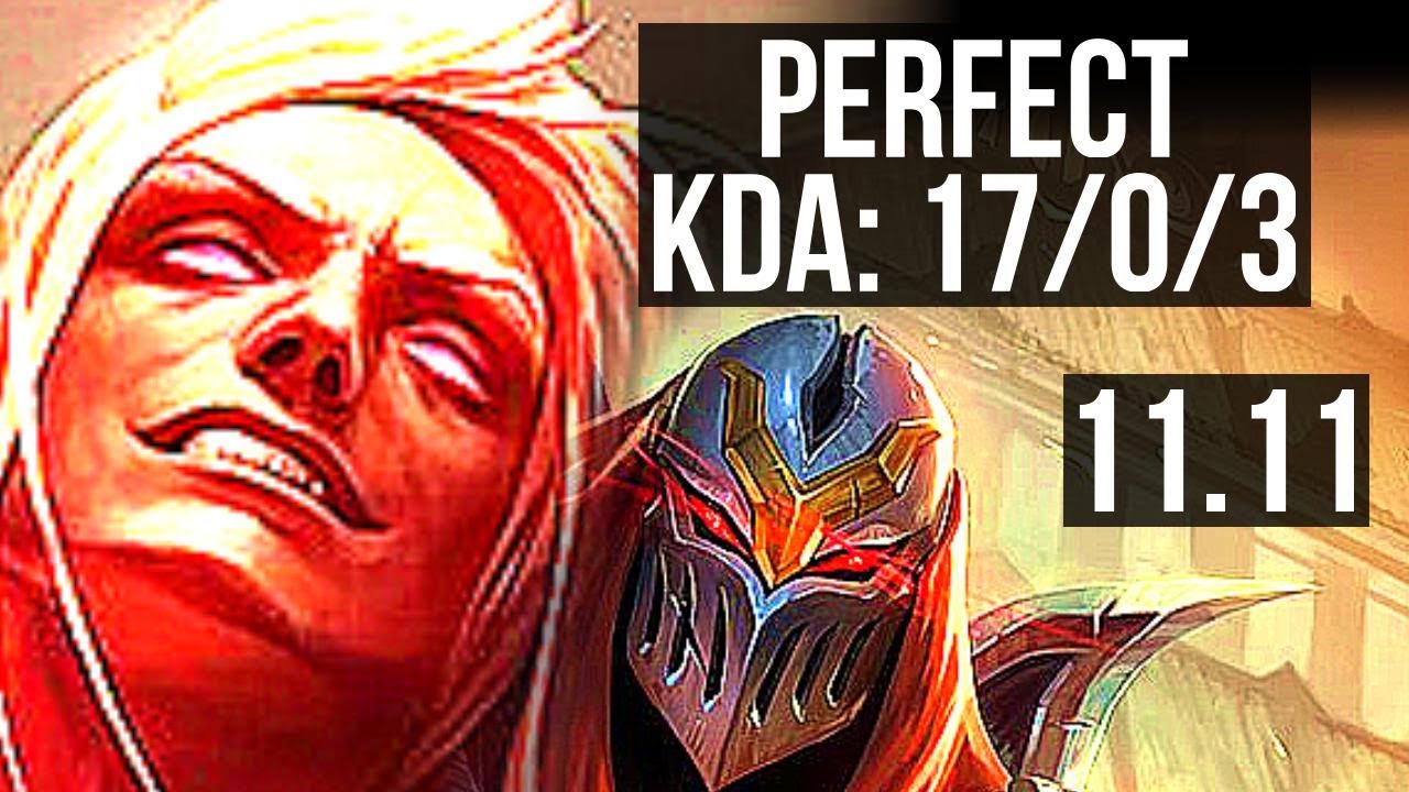VLADIMIR vs ZED (MID) | 17/0/3, Legendary, 6 solo kills, 700+ games | EUW Master | v11.11