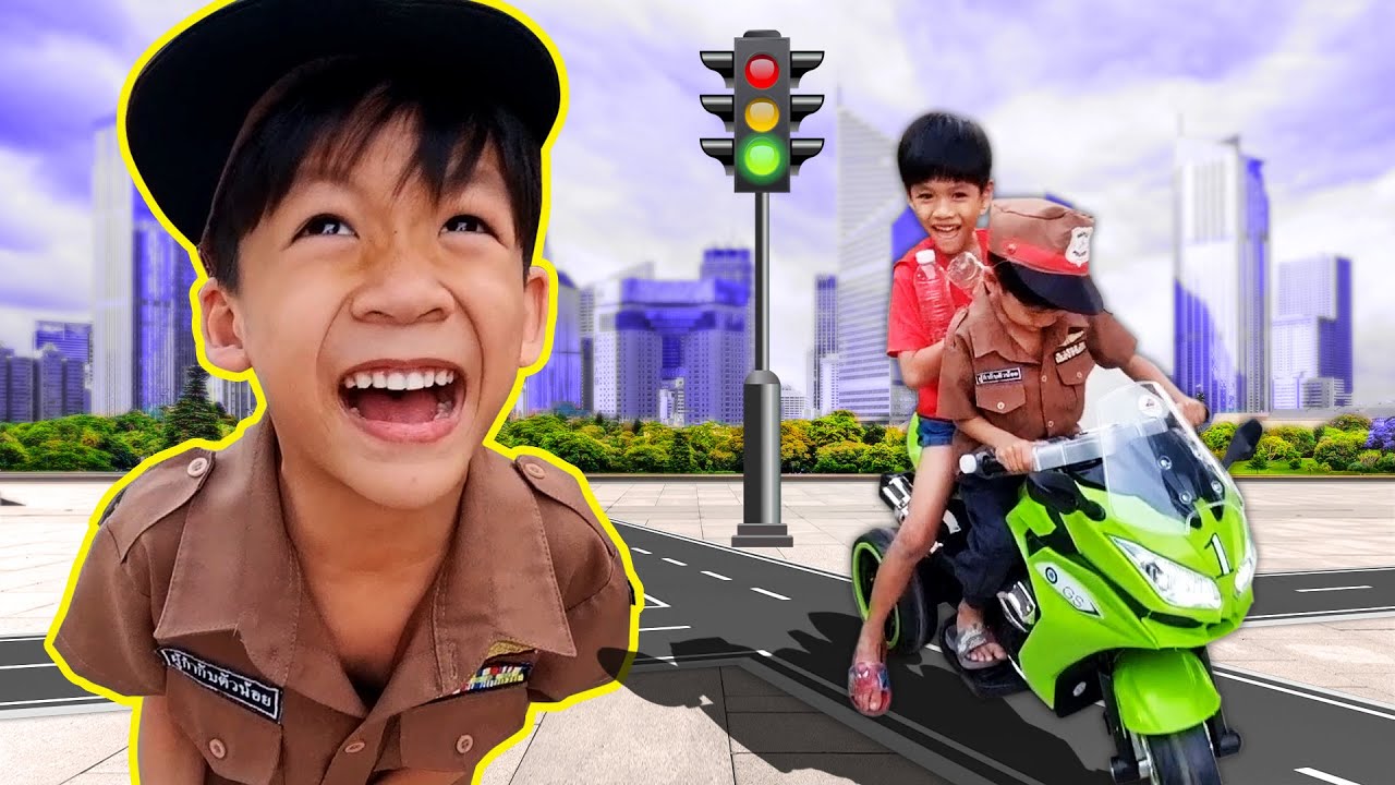 ตำรวจจราจรน้อย ทำภารกิจช่วยเหลือประชาชน | โอ้นายช็อต