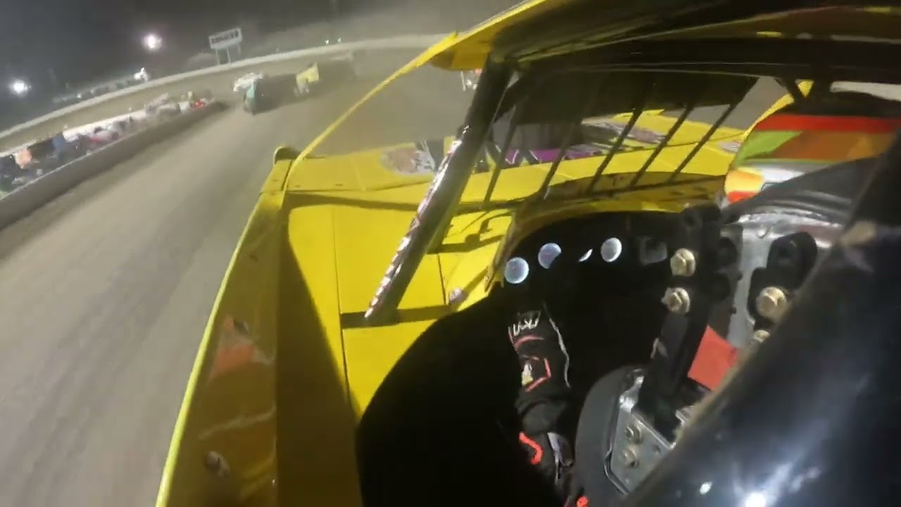13 year old super late model flip at Federated Auto Parts Raceway