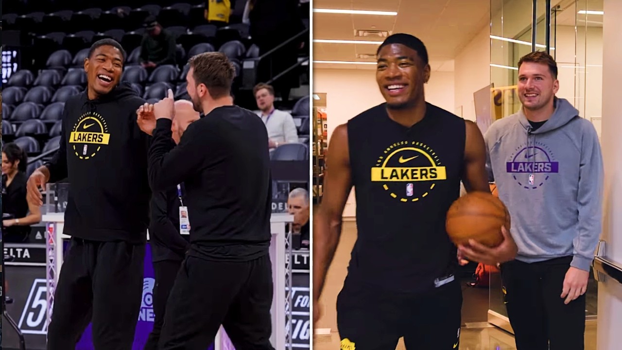 Luka Doncic & Rui Hachimura Having a BROMANCE on the Lakers for 12 Minutes Straight