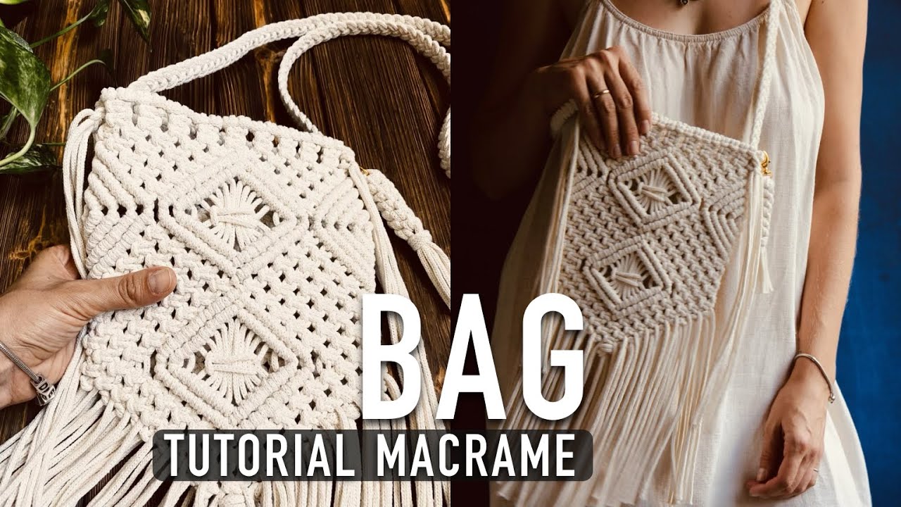 Boho Macrame Bag : Summer Beach Bag