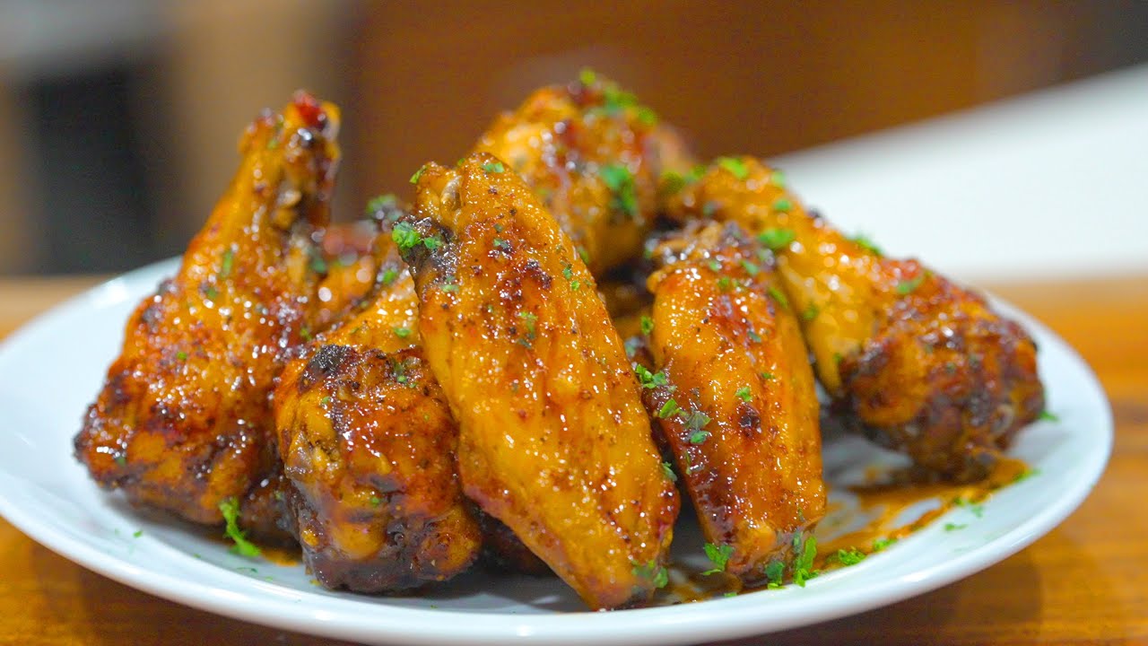 HOT HONEY GARLIC Chicken Wings Recipe With @IslandVibeCooking