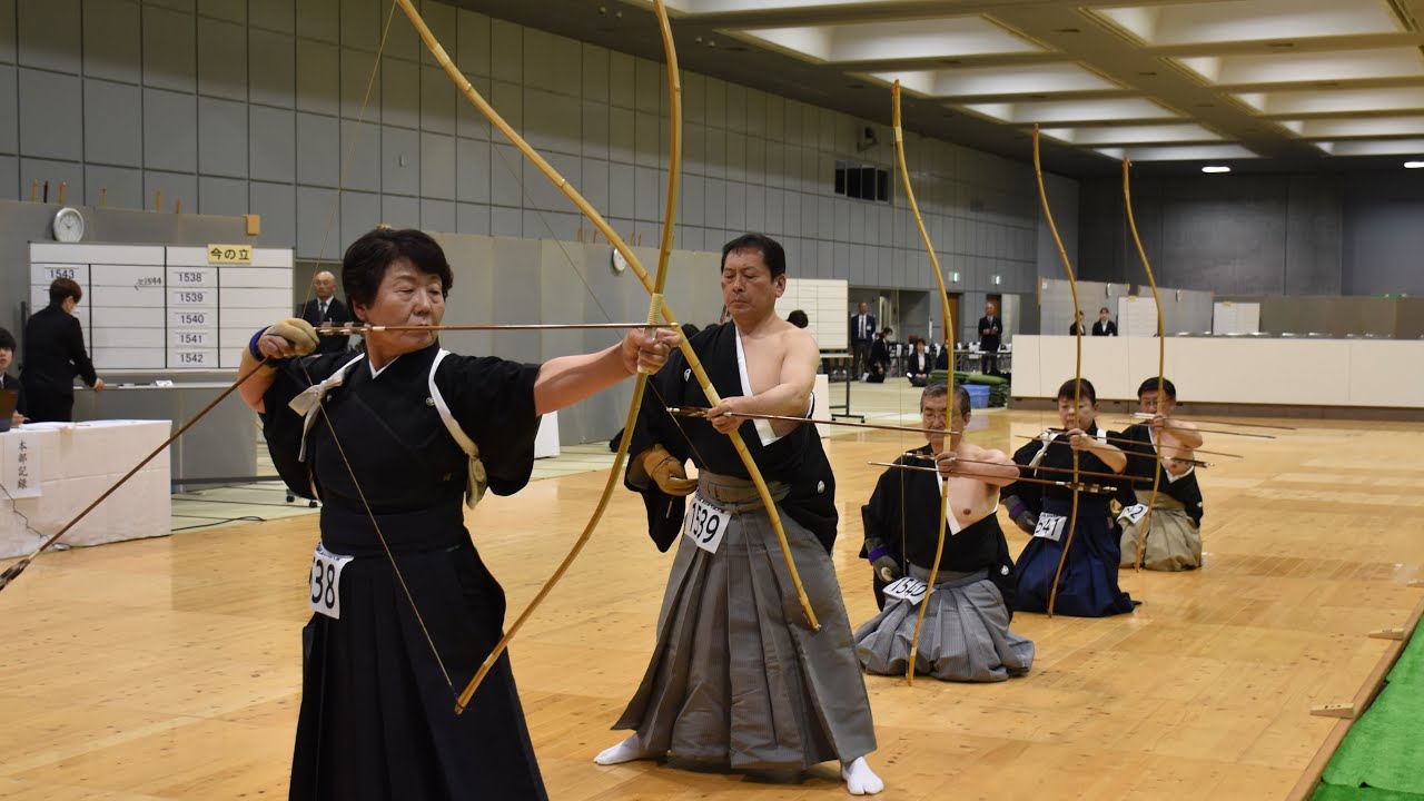 【4K】第76回全日本弓道大会 範士の部／演武・2立目（The 76th Annual All-Japan Kyudo Competition／Hanshi Enbu）