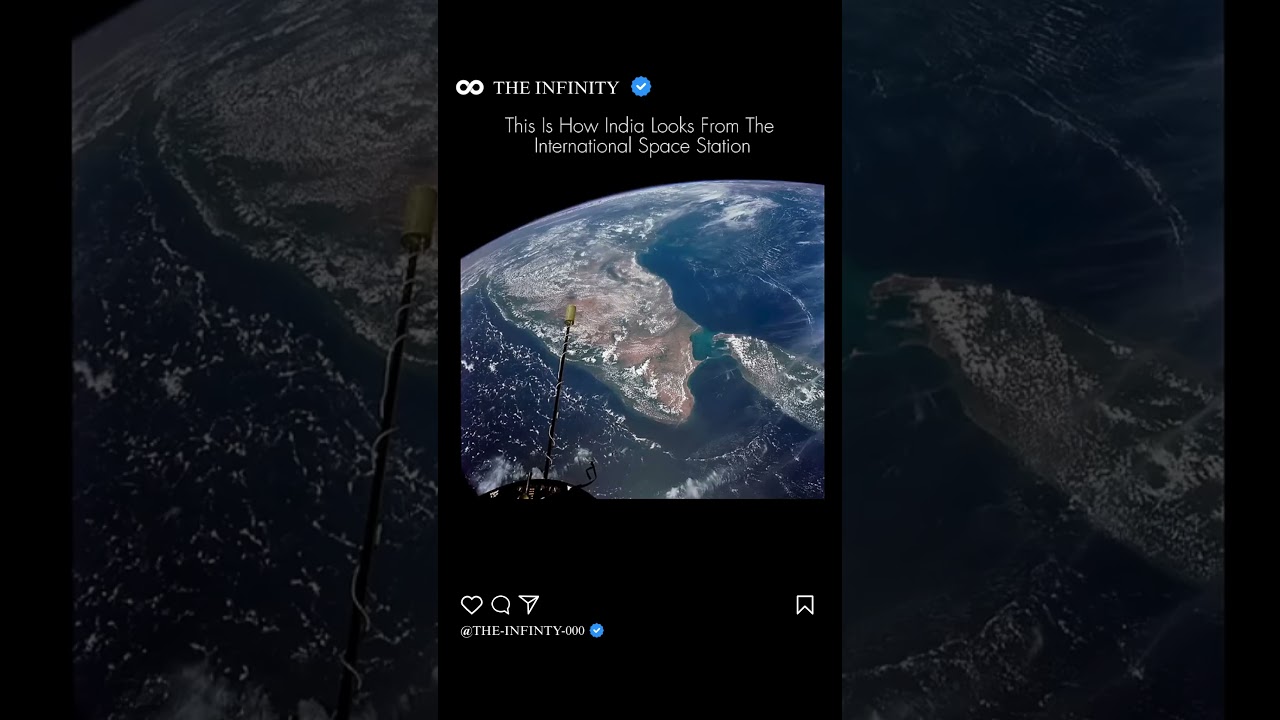 India From Space #space #shorts #viral #nasa #universe #isro #science #video #fact #cosmos #voyager