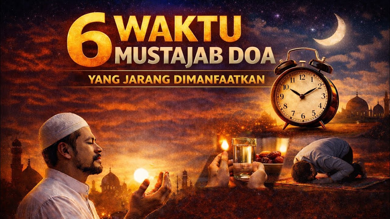6 Waktu Mustajab Doa yang Jarang Dimanfaatkan | Rahasia Agar Doa Cepat Dikabulkan
