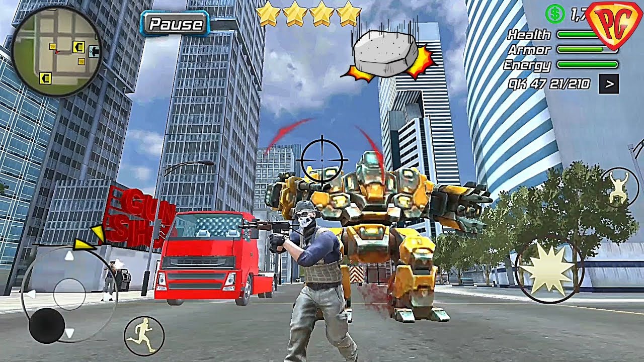 Grand Action Simulator - New York Car Gang #23 Military Robot