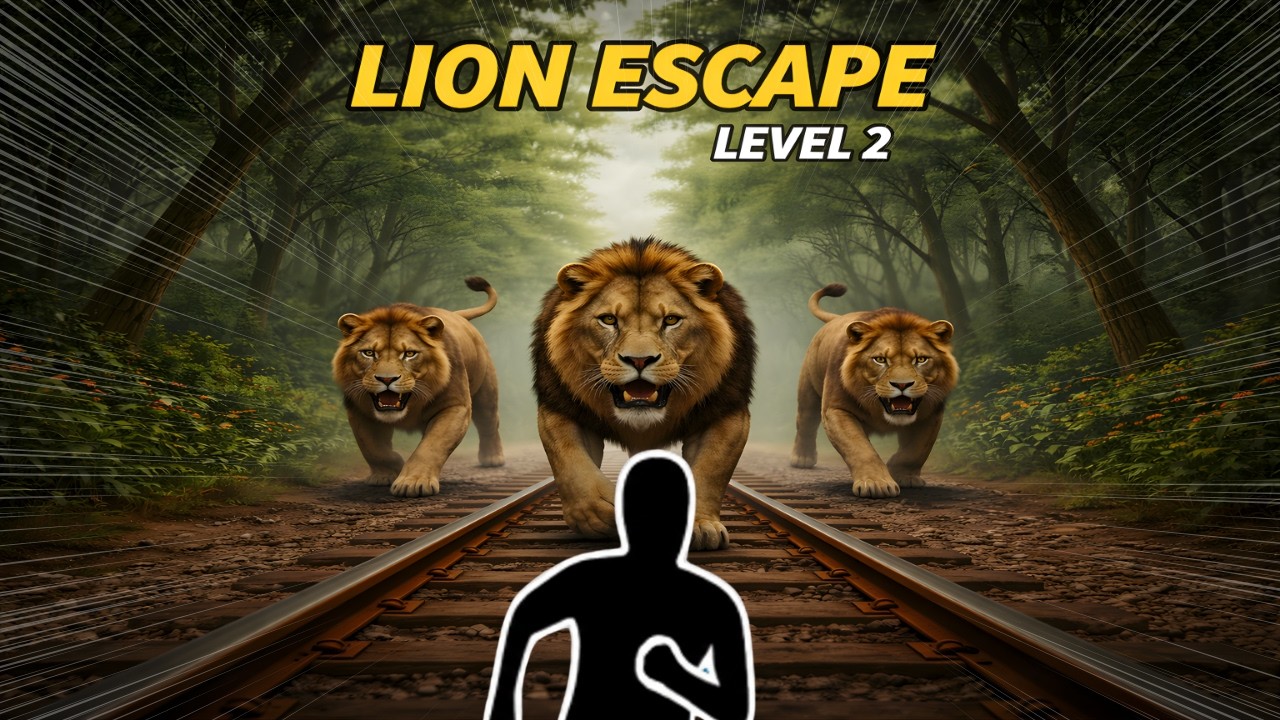 HIGH QUALITY Immersive Interactive Warm Up | LION ESCAPE | Run Cardio Workout 2