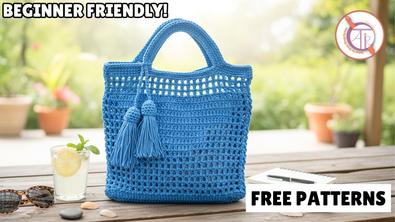 Crochet This EASY Summer Tote Bag in 1 Day! (Beginner Friendly)