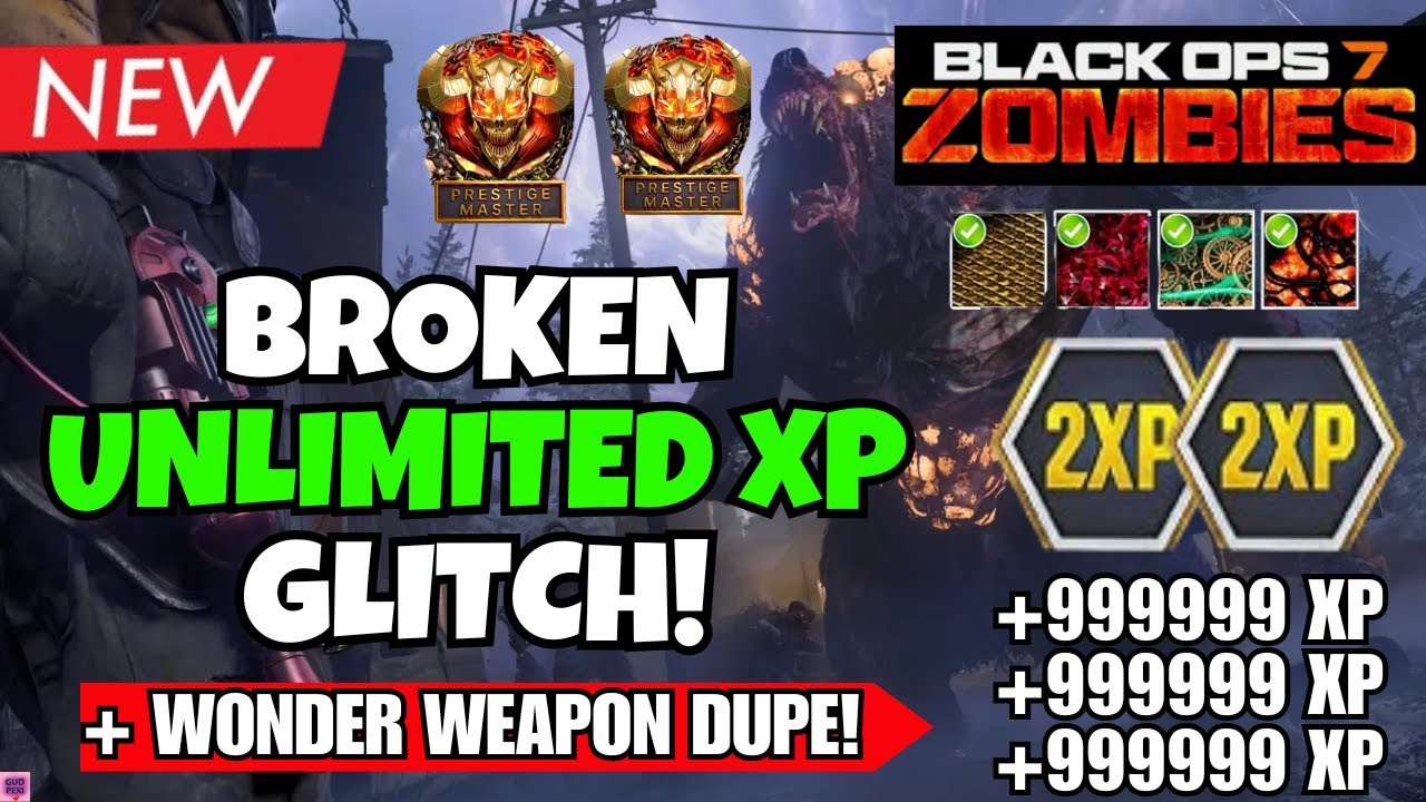 *NEW* BROKEN BO7 UNLIMITED EVERYTHING GLITCH! Infinite XP + Wonder Weapon DUPE! BO7 ZOMBIES GLITCH