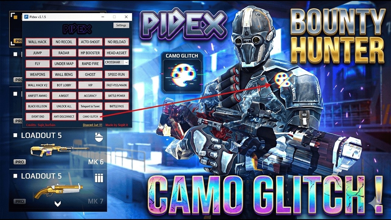 CAMO GLITCH MC5 | PIDEX | MC5 HACK