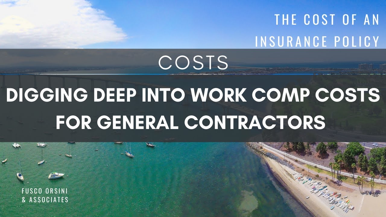 Digging deep into the cost of work comp insurance for general contractors!