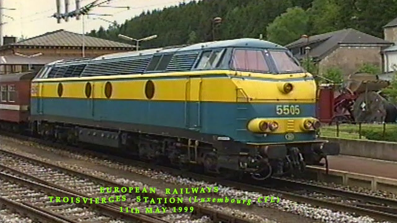 European Railways in the 1990s Troisvierges Station (Luxembourg CFL) on 11th May 1999