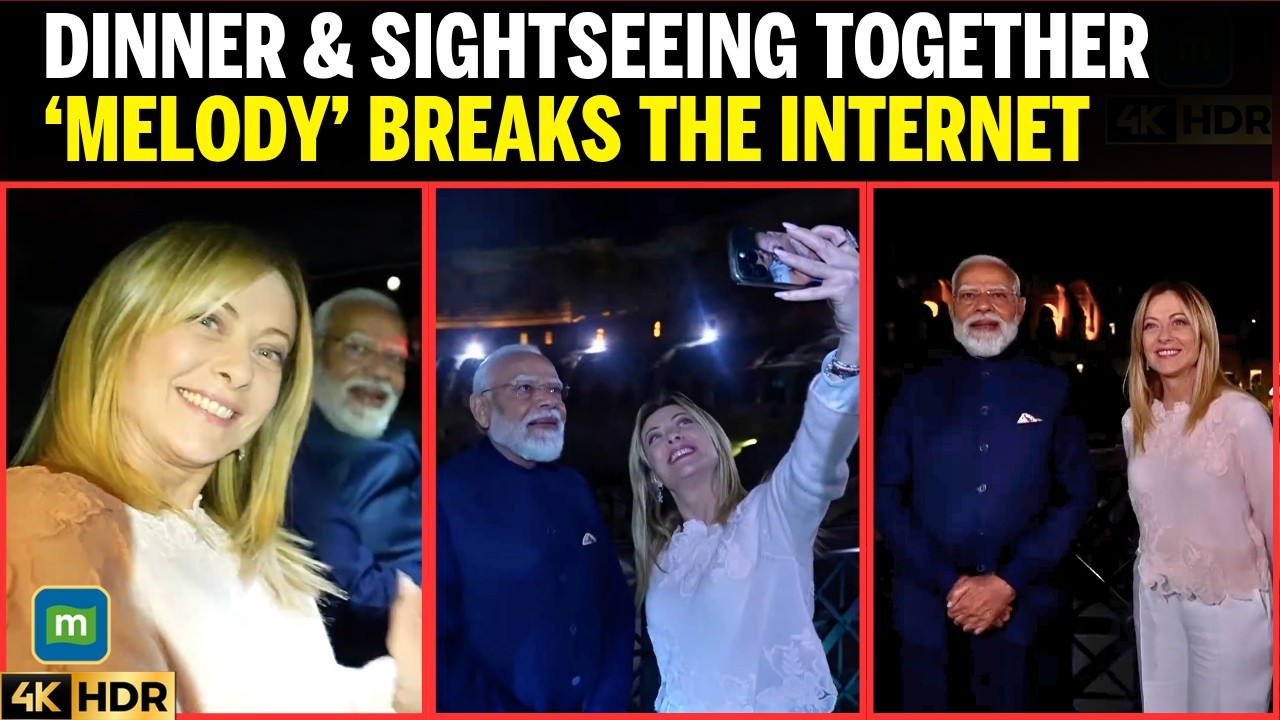 MODI MELONI VIRAL VIDEO:Meloni Breaks Protocol For PM Modi, India-Italy Relations Take Historic Turn
