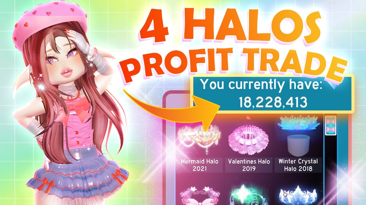 I Profit Traded HALOS In Royale High And Made 350k Profit! 💎 | Royale High Halo Trading #15