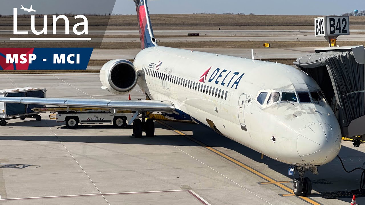 Delta Airlines Boeing 717-200 Flight From Minneapolis to Kansas City