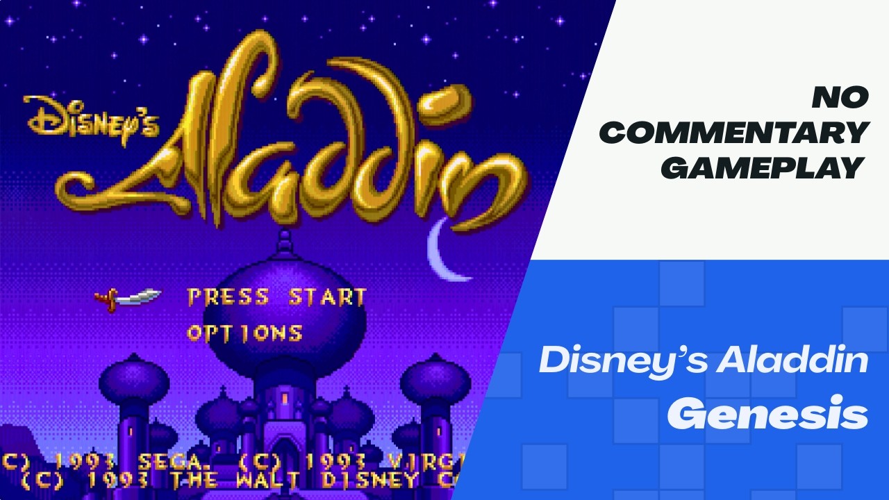 Aladdin Gameplay (Genesis) | No Commentary | Original Hardware Upscaled 1080p