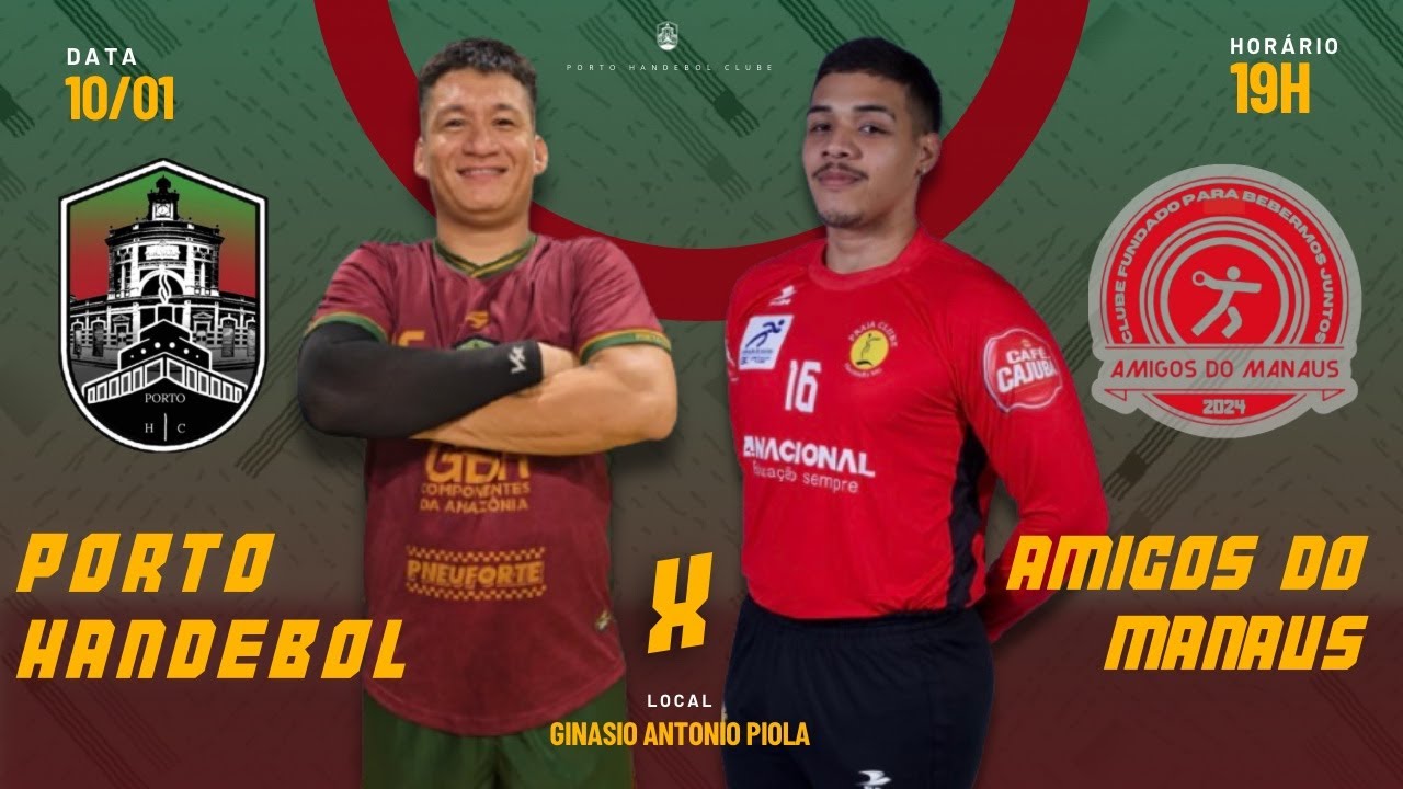 🔴AO VIVO🔴 | DESAFIO DE GIGANTES - 2026 | PORTO HANDEBOL X AMIGOS DO MANAUS