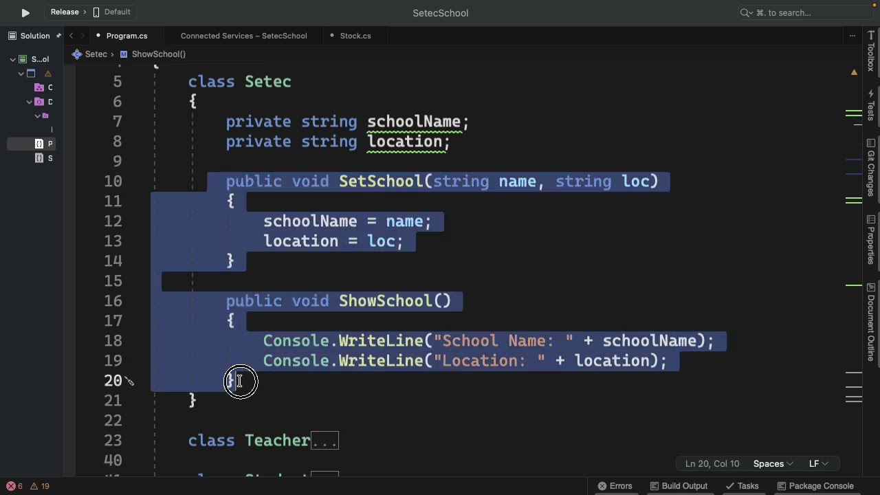 C#, OOP, Class and Object Part 2