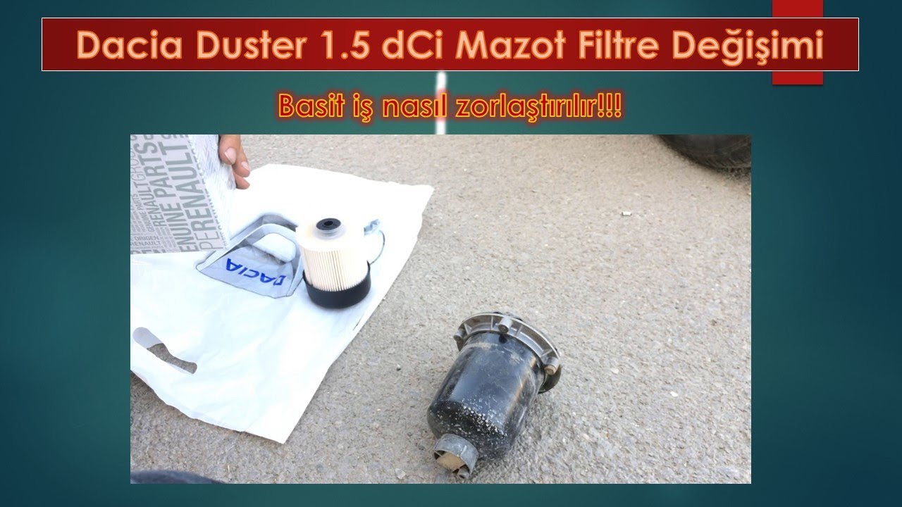 90bin km Mazot Filtresi Değişimi - İlk defa Mazot filtresi değiştiriyoruz