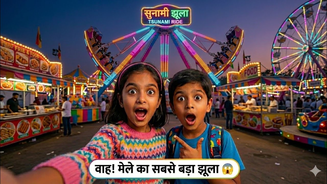 मेले की सबसे दिल दहला देने वाली राइड | tsunami Jhula । Top Spin Ride