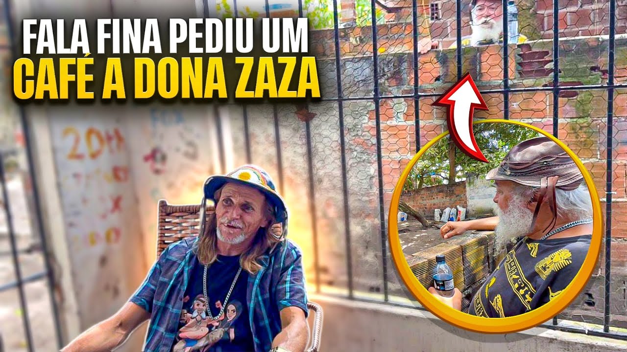 FALA FINA PEDIU UM CAF&Eacute; COM BOLACHA PRA DONA ZAZA | LUIZ DO SOM 