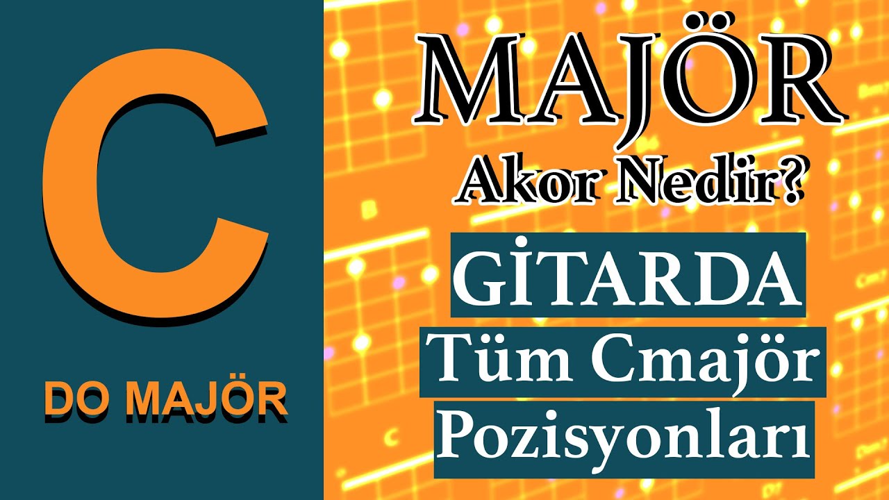 Majör Akor Nedir? | C MAJÖR | Gitarda Tüm Pozisyonlar