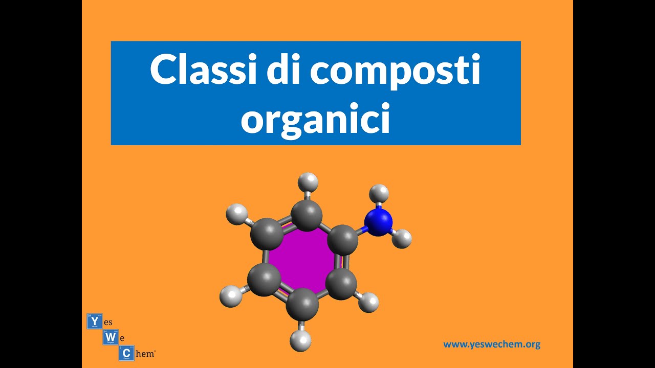 CLASSI di COMPOSTI ORGANICI - YesWeChem