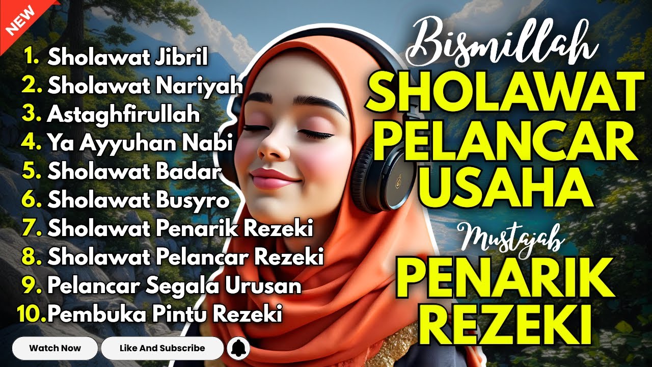 SHOLAWAT NABI MUSTAJAB PENARIK REZEKI | SHOLAWAT JIBRIL, NARIYAH, BADAR KUMPULAN SHOLAWAT TERBAIK