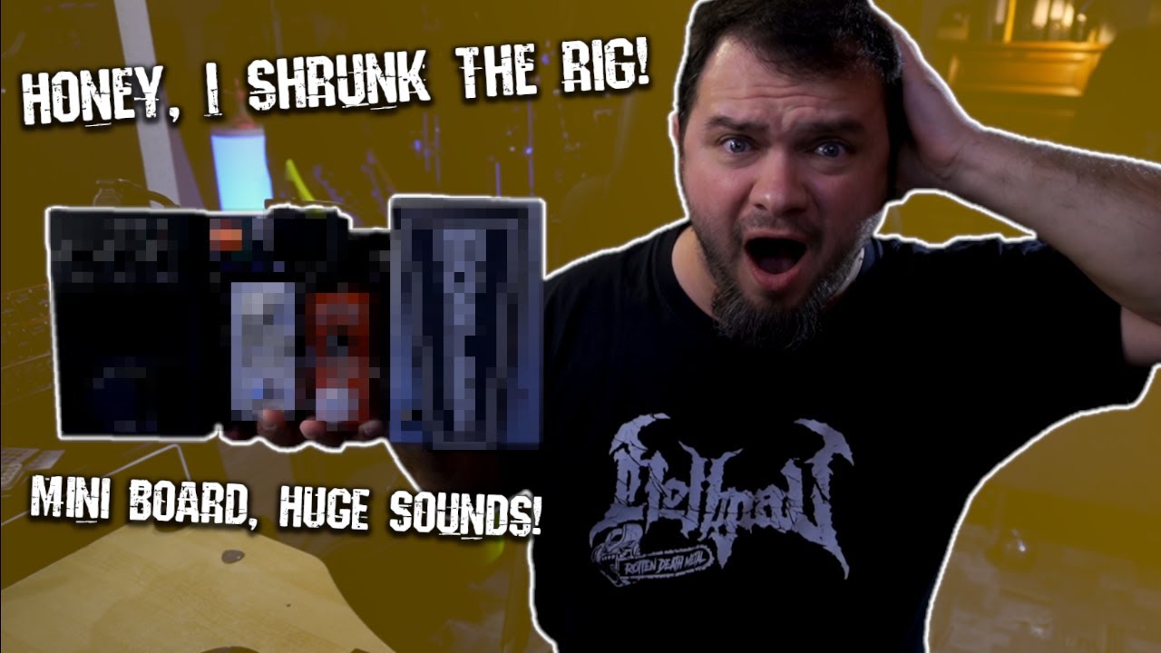 This pedalboard-rig is TINY, but POWERFUL.