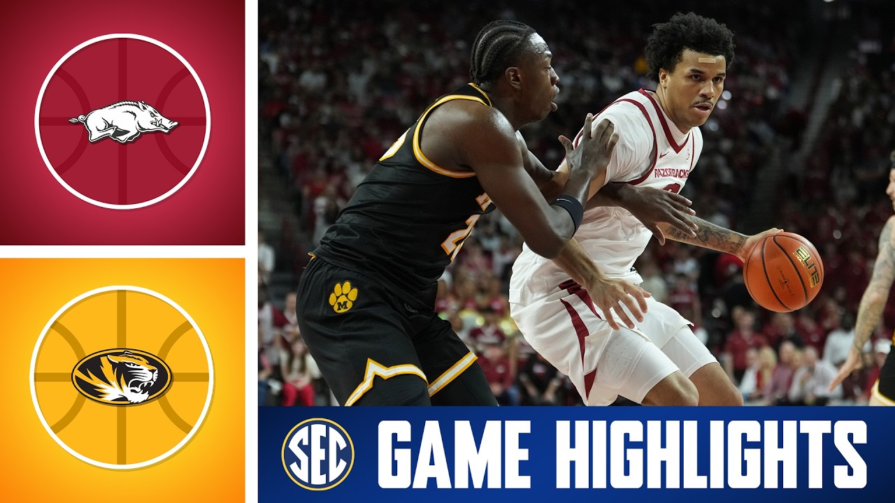 Missouri Tigers at No. 20 Arkansas Razorbacks | Game Highlights | 2026 SEC Men's Basketball