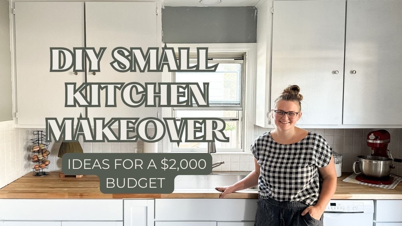 DIY SMALL KITCHEN MAKEOVER | $2,000 Kitchen Renovation | KMD Creates