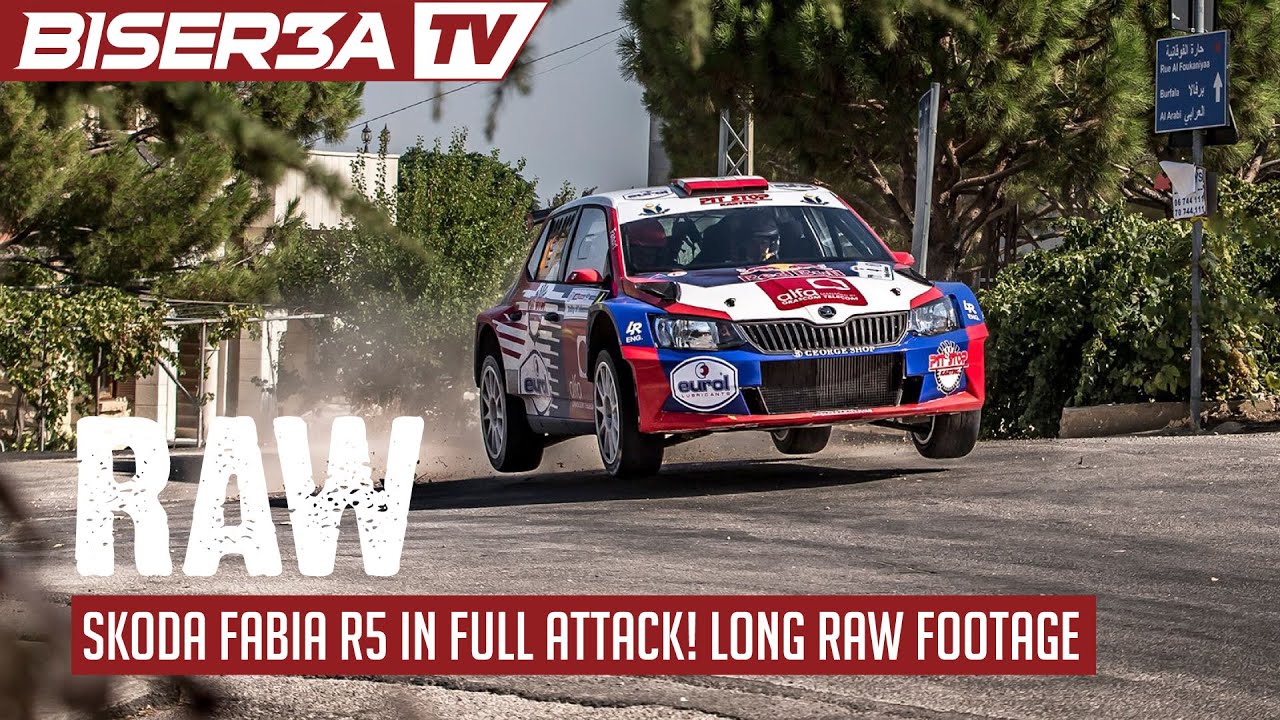 RAW // Abdo Feghali Skoda Fabia R5 Tarmac Full Attack / Rally of Lebanon 2016