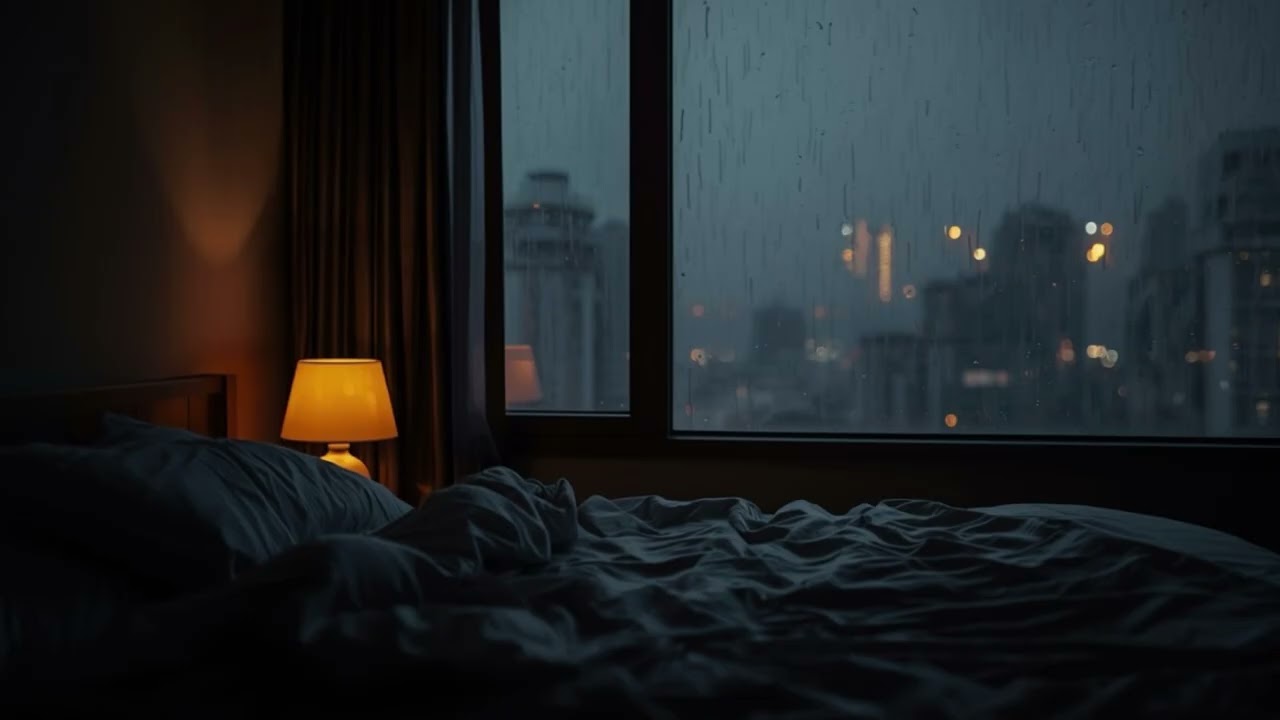 Thunderstorm and Rain Outside Bedroom Window / Sleep Sounds
