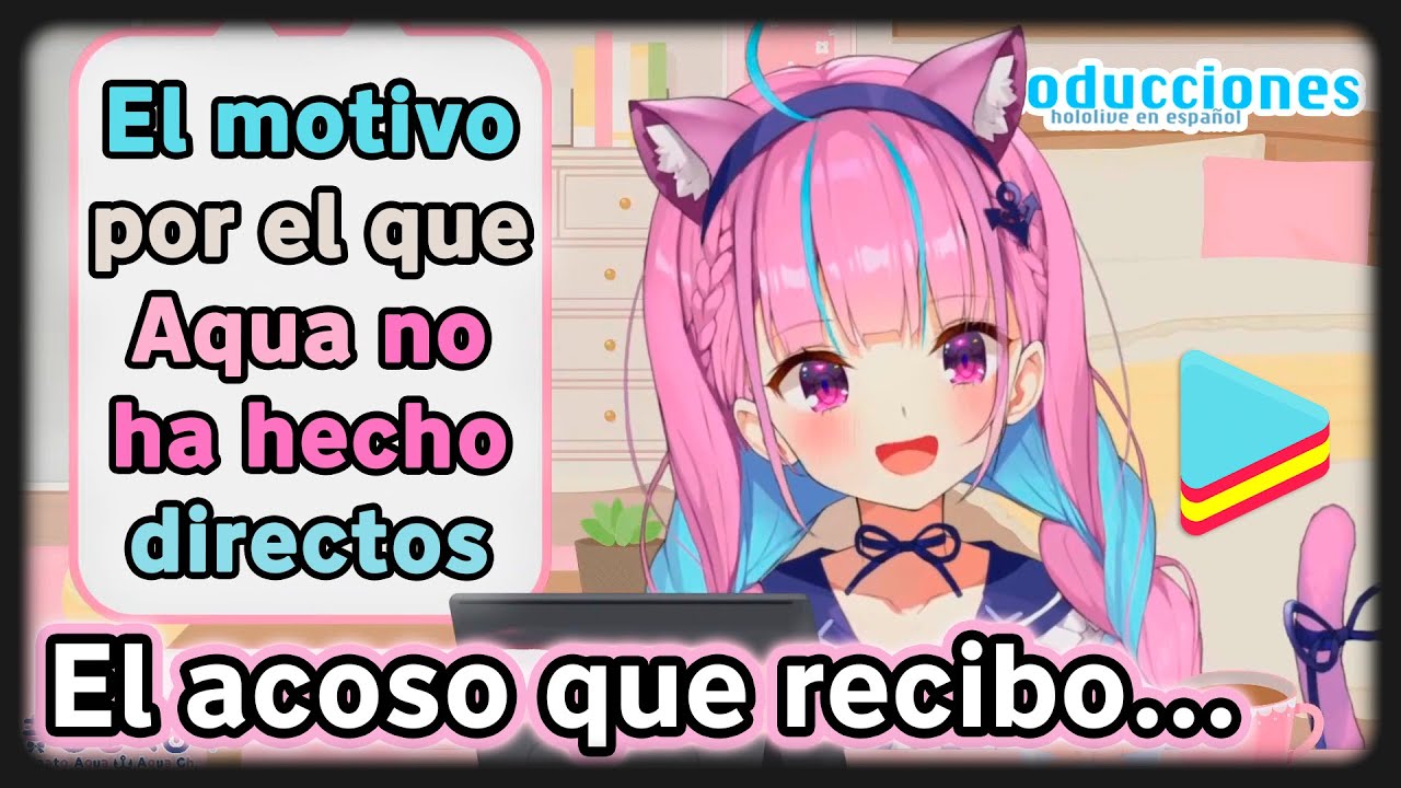 Aqua explica las razones de su ausencia debido a su salud mental | Hololive en espa&ntilde;ol