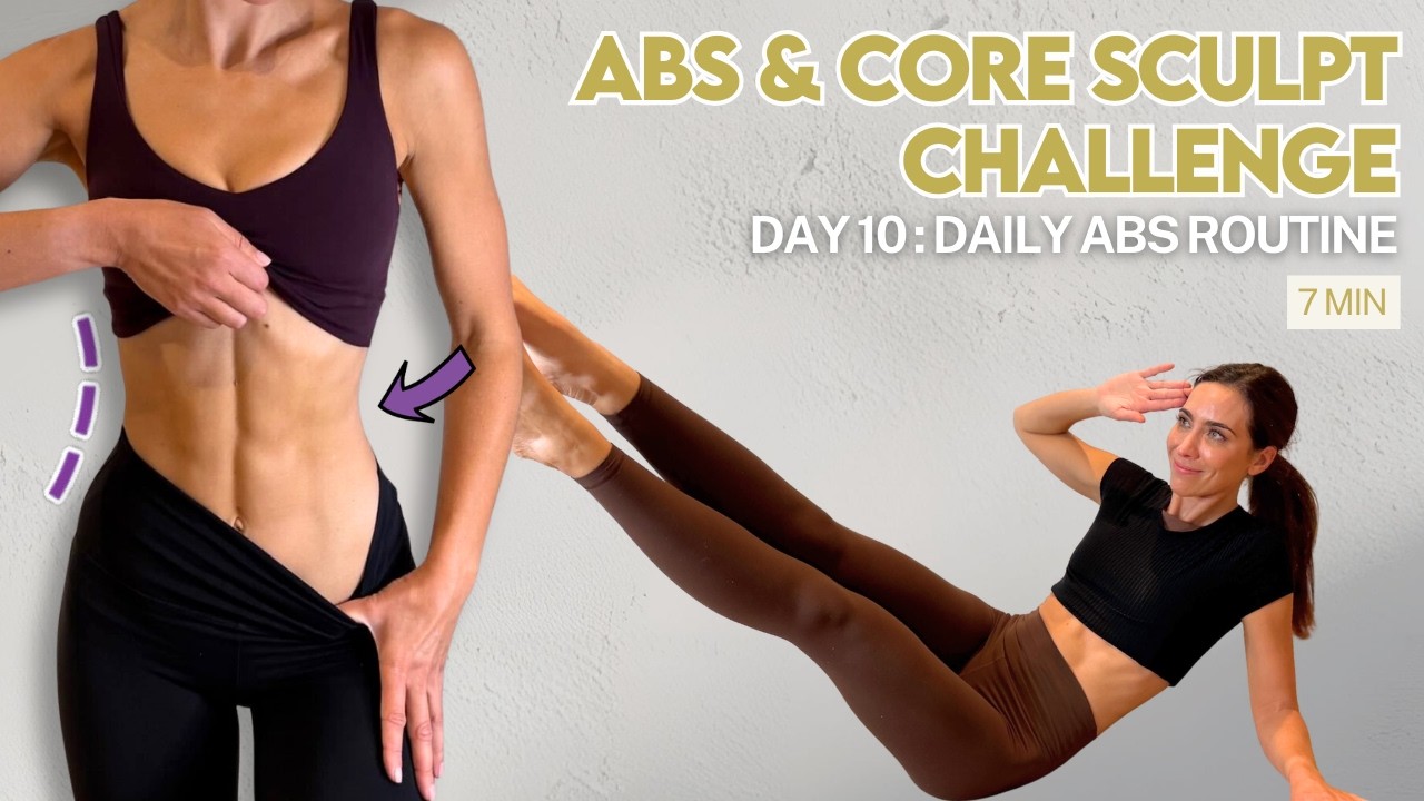 Daily Abs Routine | 7 Min Intense Core Workout with Lilly Sabri