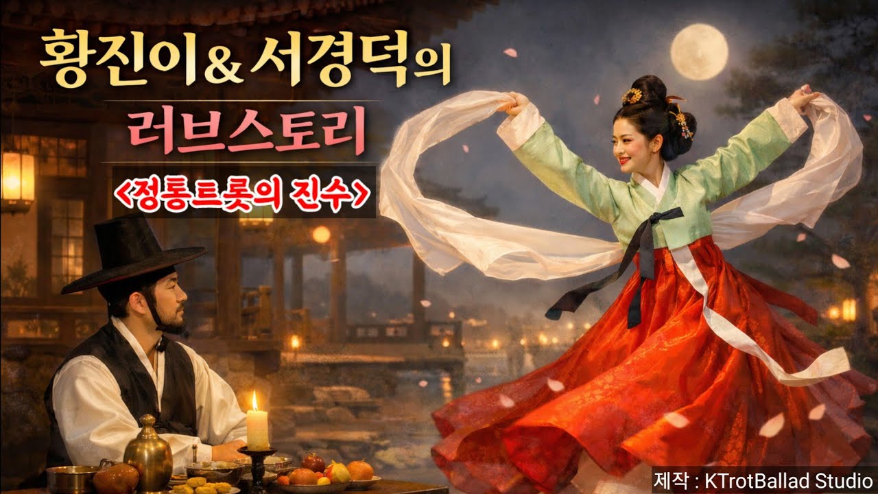 [K정통트롯] 제10집 황진이의 러브스토리 | 비와 달사이, 황진이| #비와달사이황진이#K정통트롯#황진이#정통트롯#연정#한의노래#고전서사#조선의사랑
