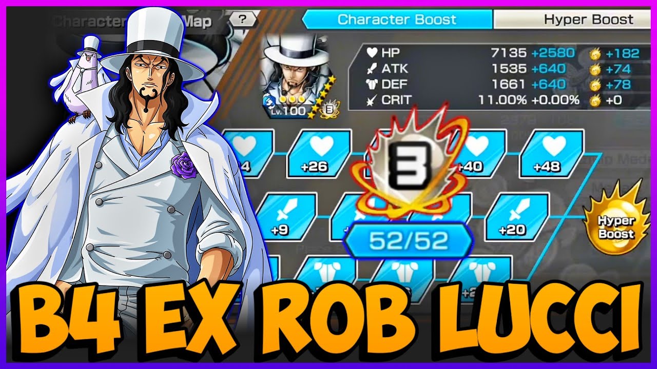 Boost 4 New Ex Rob Lucci Gameplay | One Piece Bounty Rush